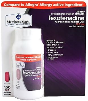 Member's Mark 180 mg Fexofenadine (150 Count)