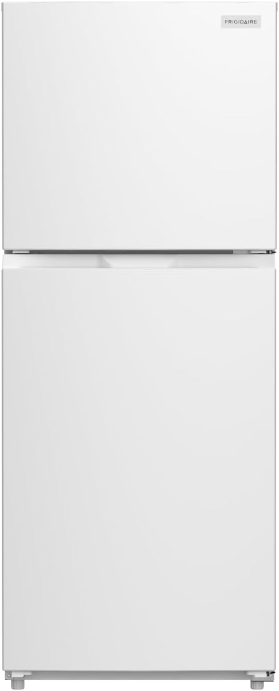 Frigidaire, Frost Free Top Mount 2 Door Apartment Size Refrigerator with Freezer, 10 CU FT