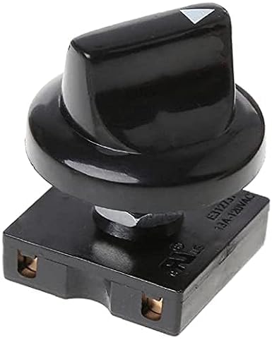 1Pc Fan Rotary Switch 4 Position 3 Speed â€‹â€‹Selector Switch Governor with Button Fans Speed Governor Fan Isolator Switch Professional Ceiling Fan Wall Controls