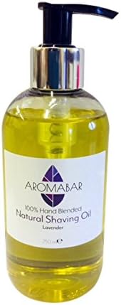 Natural Shaving Oil with Lavender Essential Oil 250ml Pre Shave Oil 100% Pure with Pump Dispenser or Use as a Post Shave Moisturiser
