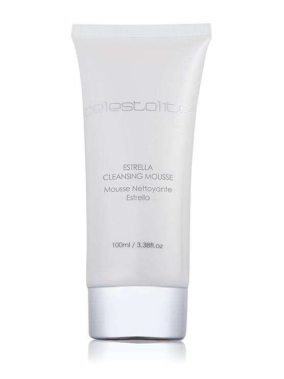 Celestolite Estrella Cleansing Mousse - with Meteorite Powder - 3.38 Oz | Cleanses Without Drying Skin - Rich, Creamy Lather - Lightweight Facial Cleanser - For Daily Use