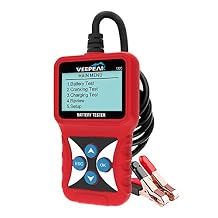 Veepeak 12V Car Battery Tester, Load Tester Automotive 100-2000 CCA Alternator Analyzer Digital Battery Vehicle Charging & Cranking System Testing Tool for Cars Trucks Motorcycles Boats ATVs RVs
