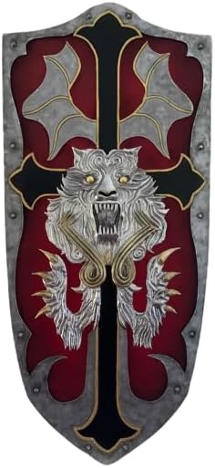 Medieval Heather Shield Lion Design Alucard Castlevania Shield Cosplay LARP Display