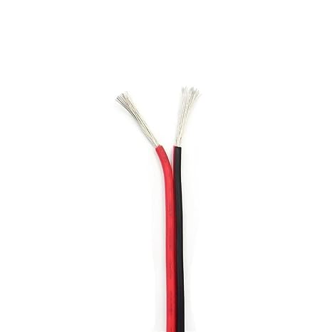 Electrical Wire UL2468 LED Extend Inlead, Car Wire Harness DIY Flexible Cord, 2pin Tinned Copper Wire, Red Black Cable, 16/18/20AWG Electrical Wires (Size : 10m, Color : 28AWG)