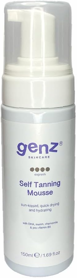 Fake Tan Self Tan Tanning Mousse - Moisturising Mousse for Sun-Kissed Glow, Nourishes, Tones, and Softens Skin with DHA and Plant Extracts for Natural Long-Lasting Finish (Express)