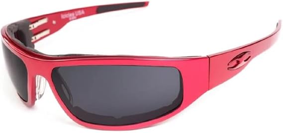 Icicles Bagger Standard Grey Lens Sunglasses with Flat Red Frame