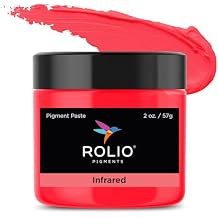 Rolio Pigment Paste, 2oz Jar - Infrared, Ideal for Epoxy Projects, Rich Dye for Vibrant Art, Epoxy Resin Dye and Pigment Paste for Coating, Casting, Molding, and DIY Craft Creations