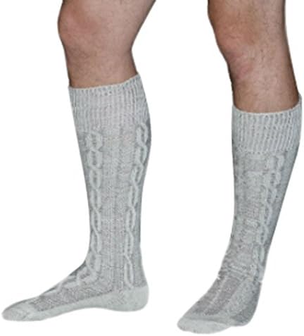 Dirndl Trachten Haus Long Beige Cotton German Lederhosen Socks For Men Perfect For Oktoberfest