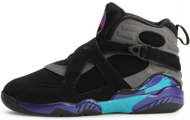 Retro Jordan 8 in Black/Multi-Color by AIR JORDAN