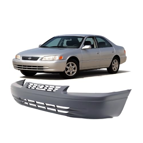 FitParts Compatible with Front Bumper Cover Fascia 1997-1999 Toyota Camry CE LE XLE Sedan 97-99. New Primed Without Sensor Holes. TO1000187 52119AA901