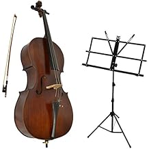 1/8 Size Student Cello with Music Stand & Soft Case