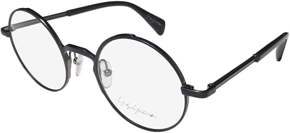 Yohji Yamamoto 3007-613 Unisex Navy Metal Frame Eyeglasses