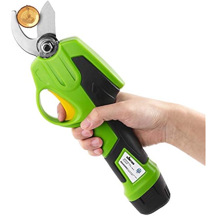 GARDTECH Electric pruning shears Cordless 7.3V Cordless Rechargeable Power Pruner Scissors Tools Pruner