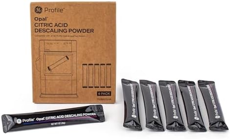 GE Profile Opal Descaling Powder, Removes mineral deposits and scale build-up, Enhanced Ice Performance, 6 Pack Kit