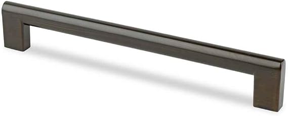 Flat Edge Pull in Brushed Oil Rubbed Bronze - 192mm Center to Center