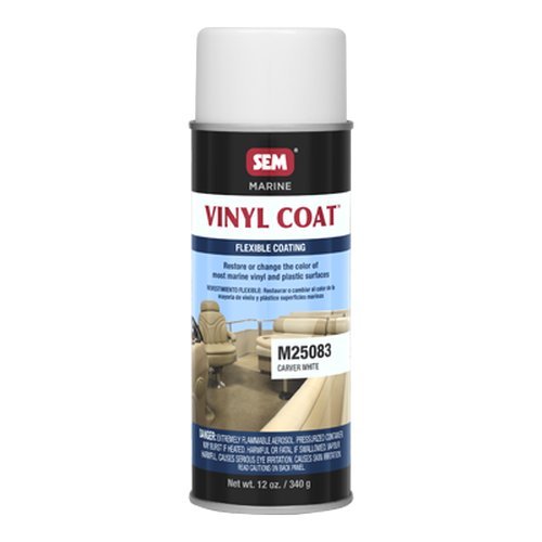 SEM M25083 Carver White Marine Vinyl Coat - 12 oz