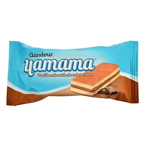 Lebanese Gandour Yamama | Chocolate Cake | Authentic Lebanese Snacks | 30g Packs (2 Boxes | 24 Packs)
