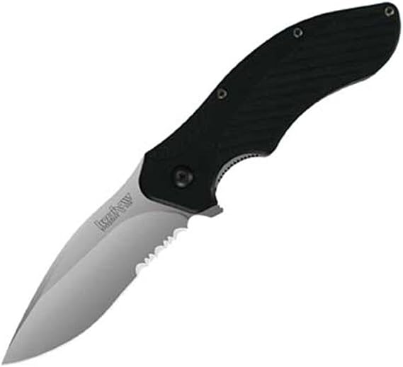 Kershaw Clash Assisted Opening Knife 3.25 Bead Blast Serr 1605ST
