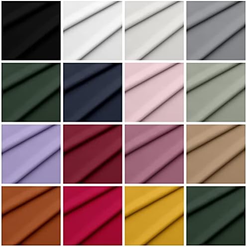 Rib Knit Fabric by The Yard Ribbed Jersey Stretchy Soft Polyester Stretch Fabric 1 Yard (Navy, 2 Yards)