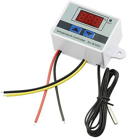 XH-W3001 Digital Microcomputer with Digital Display Thermostat Control Switch and NTC 10K Thermistor Sensors Digital Temperature Probe DC 110V-220V 1500W 10A