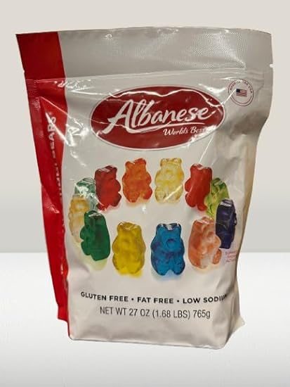 Albanese World's Best 12 Flavor Gummi Bears, 27oz