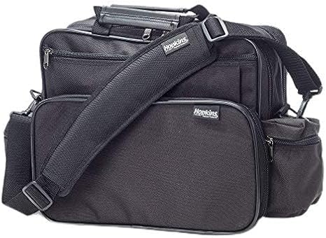 Hopkins Medical Products Home Health Shoulder Bag, 600D Waterproof Exterior, Large Storage Compartments, Removable Adjustable Shoulder Strap, 14x11.5x8