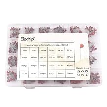 24 Values 960Pcs Ceramic Capacitor Assortment Kit 2pf~0.1UF Capacitors