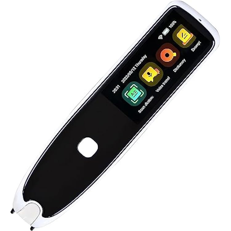 Scan Reader Pen,Pen Scanner for Data Input, Exam Reading Pen for Students, Reading Support Human Reader Alternative Classroom Aid, Language Translator Device
