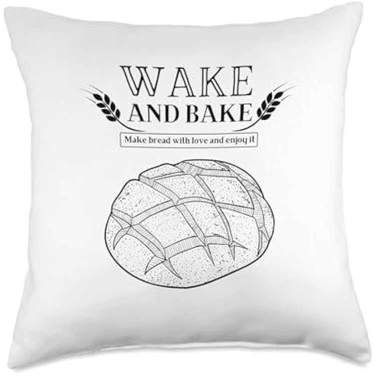 Bread Bakery Owner Artisan Bakery Art Baker Baking Vintage Throw Pillow