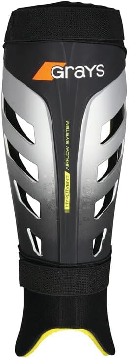 GRAYS G800 Shinguards Size: Large Black/Silver