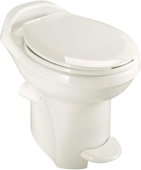 Thetford Aqua-Magic Style Plus Gravity RV Toilet, High Profile, Bone