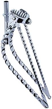 Alta Chrome 26" Square Twisted Cruiser Steel Spring Fork, Multiple Styles
