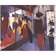 Ltt-Ydd-Ccl August MackeFashion StoreCanvas Wall Art-Expressionism-Decor Prints Painting Posters Decoracion Picture Living Room Wall 75x90cm30x35inch Unframed