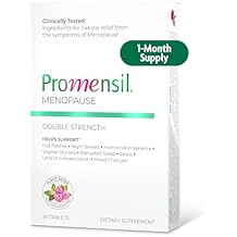Promensil Menopause Double Strength - Menopause Supplements for Women, Estrogen Vitamins, Red Clover Isoflavones, Helps Support Hot Flashes, Night Sweats, Restlessness - 30 Count