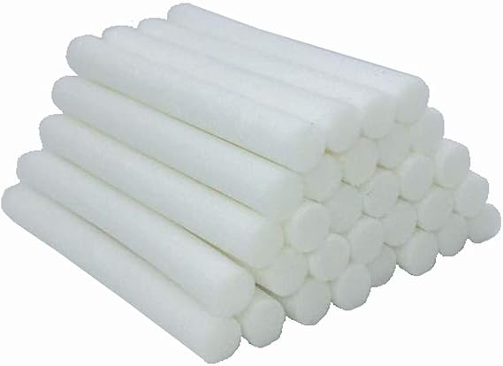 30-Pack Car Humidifier Sticks Cotton Filter Refill Sticks Filter Replacement Wicks for Portable Ultrasonic Aroma Diffuser Wick