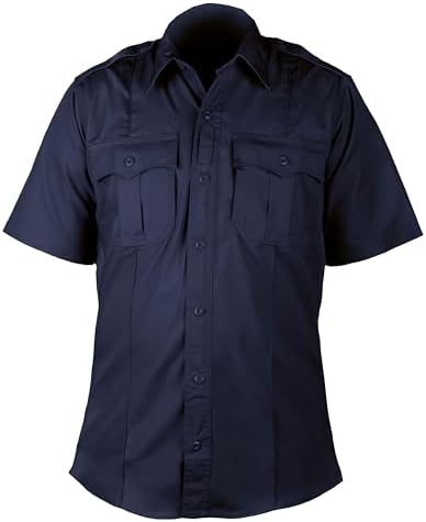 First Class Tactical Short Sleeve Uniform Shirt 4 Pocket, Breathable, Underarm & Yoke Mesh Vent, Lightweight Workwear
