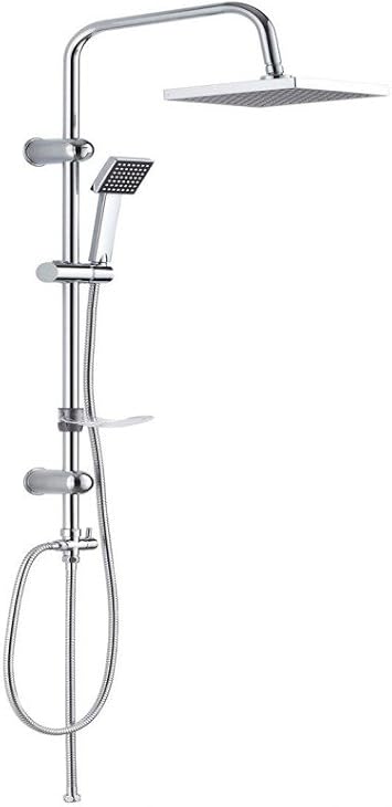 DP Bath RY-S002 Square Shower Set - Chrome