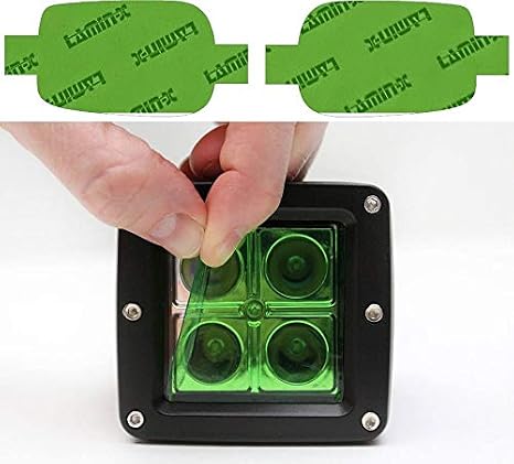 Lamin-x Custom Fit Green Fog Light Covers for Land Rover Defender (20-)