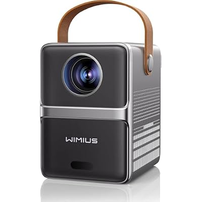 4K Portable Smart Projector with WiFi and Bluetooth [Compatible with Netflix & Dolby Audio], Mini Outdoor Movie Projector with Native 1080P, Auto Keystone & Electric Focus for Home Theater, Bedroom