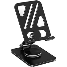 iPhone Android Tablet Holder Desktop Stand, Adjustable & Foldable Carbon Steel,Compatible with 4.7-16.5" iPads,Tablets, Portable Monitors, Kindle.