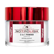 Notpolish Dip Powder for Nails - Artistic Perfect Dip in Milky White - Vibrant Color & Long Wear - For Dipping or Dabbing, No UV Needed - Clean Finish Powder Dip - Manicure Supplies - 2 oz