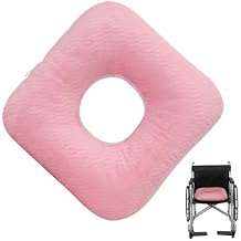 Anti-Slip Wheelchair Cushions, Bed Sore Cushions for Butt, Ergonomic Innovations Orthopedic Donut Pillow, Medical Seat Cushion for Sciatica, Back, Coccyx, Pressure Sore (Pink)