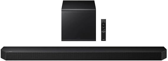 SAMSUNG 2025 HW-Q800F/ZF Soundbar - Dolby Atmos Wireless, Q-Symphony, 5.1.2 Channels, SpaceFit Sound Pro and Voice Assistant Compatible [French version]