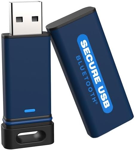 SecureData SecureUSB BT 32GB Hardware Encrypted USB 3.0 Flash Drive FIPS 140-2 Level 3 Unlock via Phone app TAA Compliant, CJIS, HIPAA, CMMC, GDPR Compliant, Works with Mac and Win Free AV