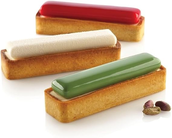 Delikli Tart Kalıbı Dikdörtgen-5 Ad-14x4x2 cm