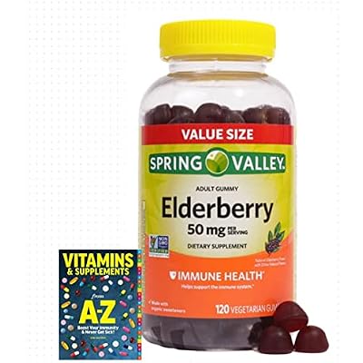 Adventure Home Spring Valley Elderberry Gummy Supplements, 50 mg, 120 CountBetter Guide Vitamins Supplements