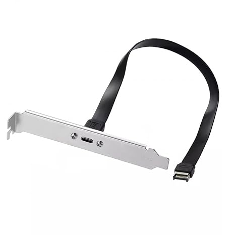 CY Cable USB 3.2 Type-E IDC 20Pin Front Panel Header to USB-C Type-C Female Extension Cable 20Gbps with Panel Mount Screw