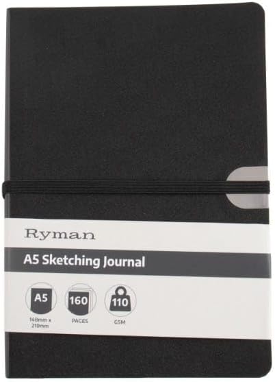 Ryman Soft Cover Sketch Book A5 110gsm 80 Sheets 160 Pages