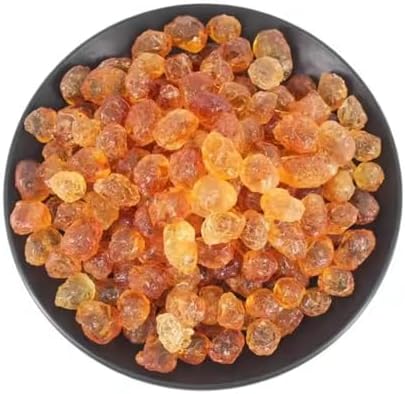 HQZMCTE Nature Sweeter Dried Edible Peach Tree Gum TaoJiao Food Grade Bulk Dry Peach Gum Pure (250g)