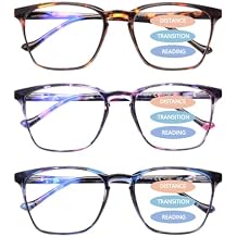 COJWIS Progressive Multifocus Reading Glasses 3 Pack
